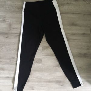 Express High Waisted Stripe Leggings